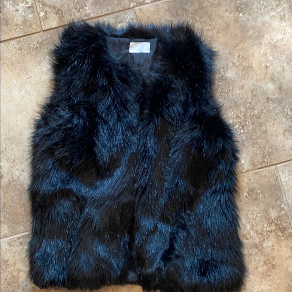 Faux fur vest